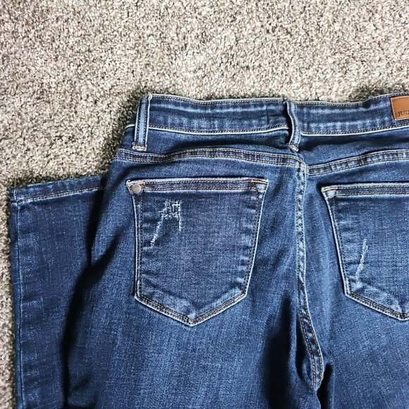 Judy Blue Los Angeles Womens Size 7x28 Slim Fit Stretchy Waist Denim Jeans - Picture 2 of 10